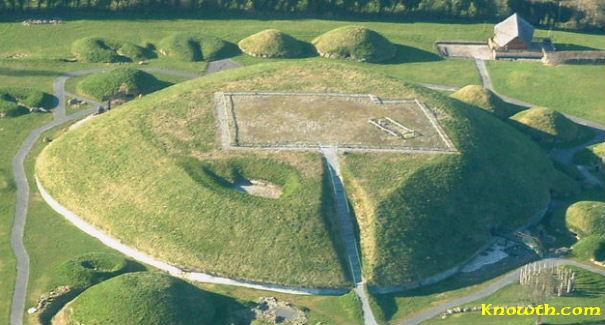 Aerial view of Knowth Great Mound