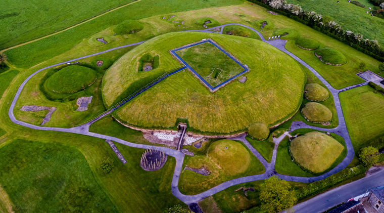 Knowth Passage Tomb | Aerial View