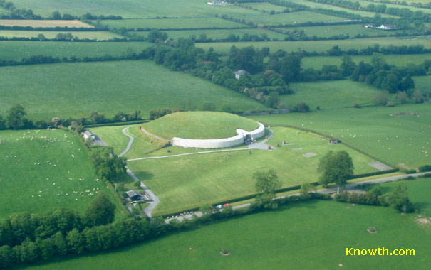 Newgrange Megalithic Passage Tomb - Aerial View