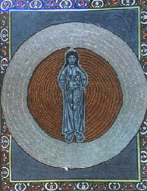 Artwork of St. Hildegard von Bingen