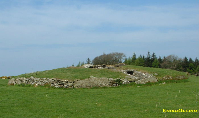 Loughcrew Cairn H - Circumference 40m