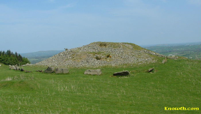 Side view of Cairn L, Loughcrew, Co. Meath.