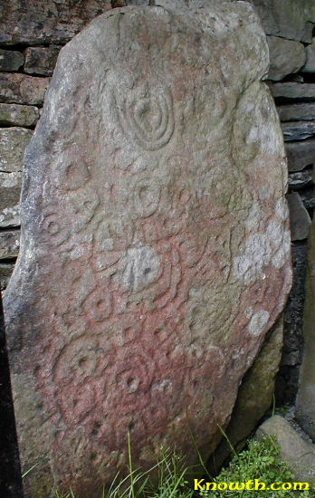 Orthostat in the passage of Cairn T - Loughcrew